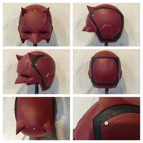 Daredevil Netflix cowl Daredevil Helmet, Daredevil Mask, Daredevil Suit, Daredevil Cosplay, Daredevil Costume, Daredevil Elektra, Daredevil Netflix, Marvel Daredevil, Cosplay Tutorial