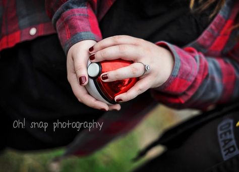 Pokemon Engagement Surprise (: Pokemon Engagement Photos, Nerdy Engagement Photos Ideas, Nerd Engagement Photos, Nerdy Engagement Photos, Pokemon Engagement, Engagement Surprise, Pokemon Photo, Anime Wedding, Wedding Engagement Pictures