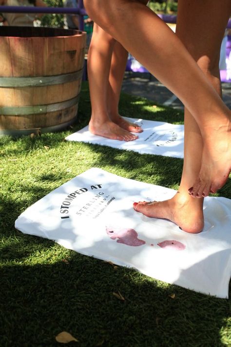 Sterling Vineyards in Napa Valley (Calistoga) allows you to stomp grapes with your feet and then create a t-shirt with your wine footprints as a fun memento. They have an aerial tram to the top of their property with beautiful views (only winery in the world with a gondola ride!). Beginning of October is Crush when the grapes are harvested. Recommends Carpe Diem Wine Bar for dinner and Andaz Napa Hotel in downtown Napa #Winery Downtown Napa, Wine Making Process, Napa Trip, Napa Valley Trip, A Thoughtful Place, Napa Valley Wineries, Gondola Ride, Anniversary Trips, Wine Tour