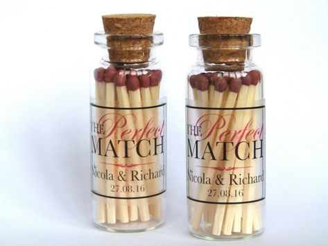 Personalised Matchboxes, Personalized Match Boxes, Gatsby Style Wedding, Custom Label Design, Match Bottle, Match Boxes, Wedding Moodboard, Prom Gift, Unusual Weddings