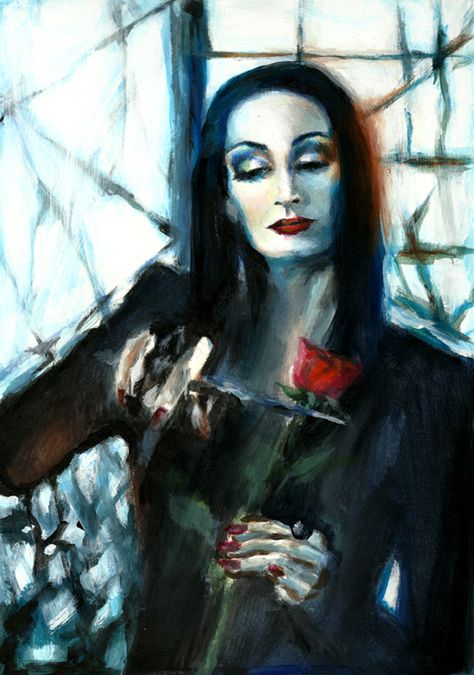 Pin 3 – Morticia acrylic on canvas paper It Painting, Morticia Addams, Dark Love, Acrylic On Paper, My Pinterest, Monster Art, Canvas Paper, Pictures To Paint, Pinterest Board