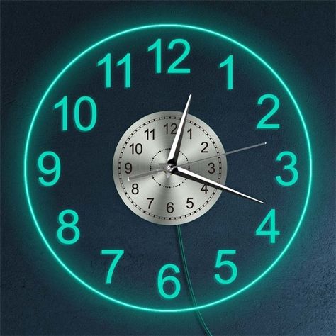 Welcome to our store , We have many kinds of products, and we have a fast shipping , if you have any question you can ask me Large Wall Pictures, Wall Clock Light, Laser Engraved Acrylic, Acrylic Wall Clock, Home Decor Brand, Glow In Dark, Lighting Decor, Led Backlight, Watch Fashion