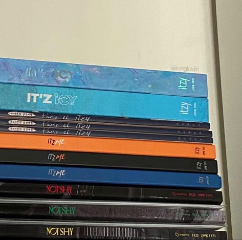 Itzy Album Collection, Kpop Life, Album Collection, Kpop Albums, Merch Collection, Aesthetic Things, Kpop Merch, Dream Lifestyle, Fan