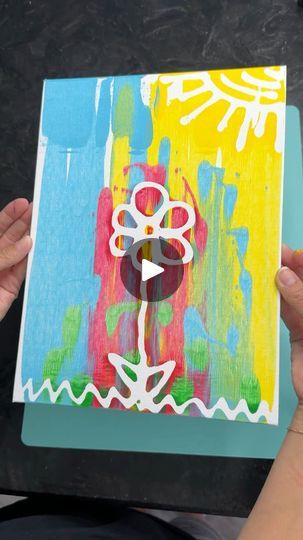 Squeegee Painting For Kids, Shower Squeegee, Glue Art, Grandparenting, Elmer's Glue, Painting Activities, Cool Art Projects, Glue Crafts, Fun Art