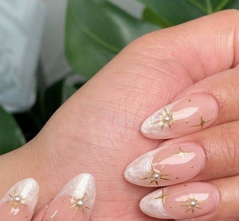 Diy Prom, 2023 Pink, Nails Gold, Gold Nail, Nails Square, Her Nails, Nails Prom, Nails Blue, Pearl Nails