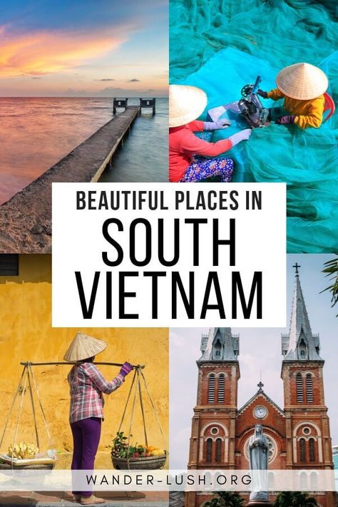 Planning a trip to SE Asia and wondering where to go in South Vietnam? Here are 5 unmissable destinations, plus recommended activities & accommodations. Vietnam Photography, Vacation Countdown, Vietnam Trip, Vietnam Itinerary, Asian Travel, Travel Vietnam, Vietnam Travel Guide, Visit Vietnam, Holiday Tips