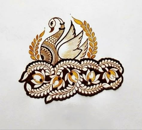 Swan Mehndi Designs, Wrist Mehendi, Henna Beginners, Mehndi Elements, Marwari Mehndi Design, Bodhi Tree Art, Sanjhi Art, Henna For Beginners, Henna Practice