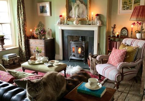 Cosy Cottage Living Room, Cottage Winter, Country Cottage Interiors, English Cottage Decor, Magazine Shoot, English Country Cottage, Village Green, English Country Decor, English Country Style