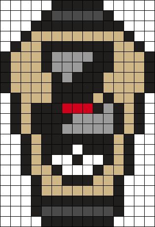 Twisted Wonderland Pixel Art, Hazbin Hotel Perler Bead Patterns, Twisted Wonderland Perler Beads, Alice In Wonderland Pixel Art Grid, Skelanimals Perler Bead Pattern, Alison Wonderland Perler, Pixel Life, Easy Perler Beads Ideas, Fuse Bead Patterns