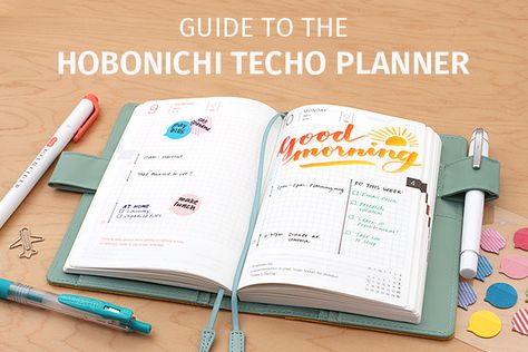 Guide to the Hobonichi Techo Planner - JetPens.com Hobonichi Inspiration, A6 Hobonichi, Hobonichi Planner, Hobonichi Techo, Japanese Books, Planner Inspiration, Planner Layout, Nutrition Education, Diy Planner