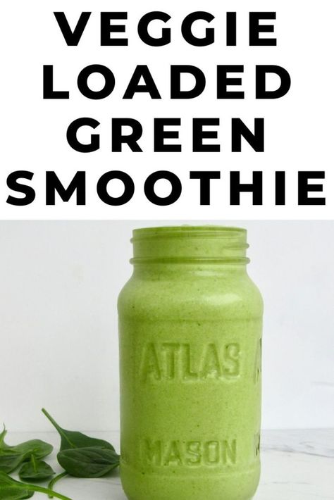 Veggie Loaded Green Smoothie - Fit Mama Real Food Frozen Cauliflower Rice, Fit Mama, Health Tools, Collagen Peptides, Cashew Butter, Folic Acid, Vanilla Protein Powder, Green Smoothie, Nut Butter