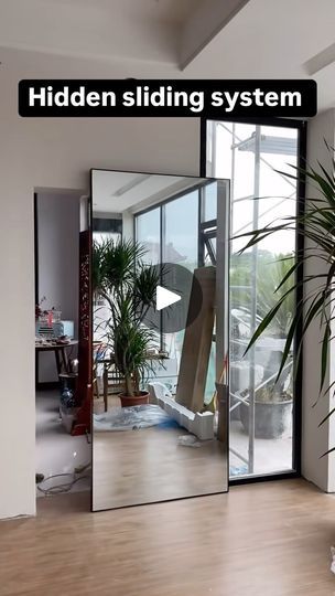 Mirror Sliding Door, Movable Walls, Sliding Wall, Sliding Door, Mirror Door, New Room, Home Decor Styles, Sliding Doors, Entrance