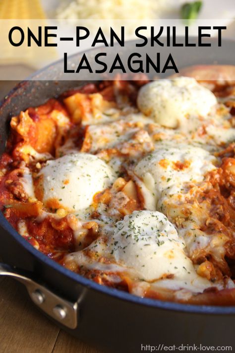 Skillet Lasagna Easy, Cast Iron Skillet Recipes Dinner, Skillet Lasagna Recipe, Skillet Lasagna, Easy Delicious Dinners, Pasta Easy, Classic Lasagna, Butter Pasta, Pizza Sauce Homemade