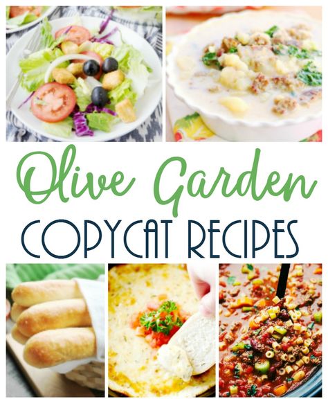 Copycat Olive Garden Recipes Olive Garden Copycat Recipes, Olive Garden Restaurant, Copycat Recipes Olive Garden, Copycat Olive Garden, Olive Garden Copycat, Olive Garden Recipes, Favorite Soups, Garden Restaurant, Copykat Recipes