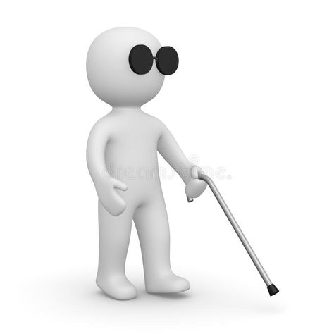 Blind man. Blind 3d man with black glasses and walking stick , #Aff, #black, #man, #Blind, #stick, #walking #ad Stick Illustration, Water Well Drilling Rigs, Water Well Drilling, Well Drilling, Black Glasses, Man Icon, Funny Illustration, Walking Stick, Butterfly Tattoo