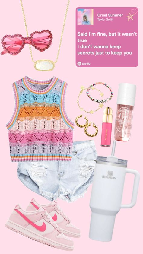 Cruel Summer Outfit, Summer Taylor, Cruel Summer, Taylor Swift Outfits, Taylor Swift Concert, Creative Play, Concert Outfit, Summer Outfit, Taylor Swift