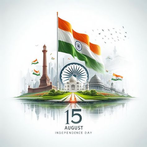 Marketing Graphic Design, Happy Independence Day India, 15 August Independence Day, Holiday World, Independence Day India, Independance Day, Mobile Application Development, Catalog Design, Grow Strong