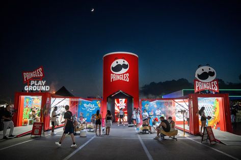 Wacky Event Activations From Snack Brands | BizBash Booth Games, Event Activations, Brand Activation Ideas, Creative Booths, Marketing Activations, Event Booth Design, Activation Ideas, Disco Party Decorations, Snack Brands