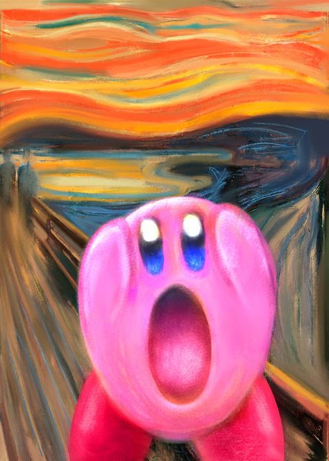 Mash Up Art, Scream Parody, Pokemon Painting, The Scream, Art Parody, Spray Paint Art, Artist Alley, Geek Art, Night Painting