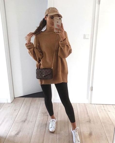 Fall Women Outfits, Outfits Leggins, Look Legging, Mode Tips, Comfy Casual Outfits, Women Outfits, Casual Winter Outfits, Casual Fall Outfits, Looks Style