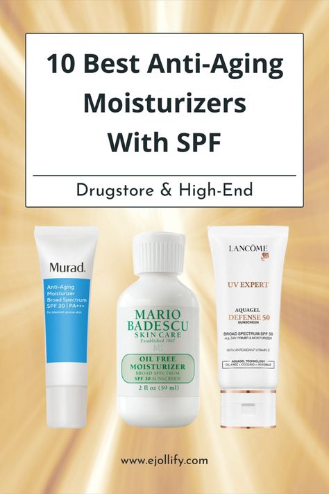 10 Best Anti Aging Moisturizer With SPF • 2022 Best Moisturizer For Face Anti Aging, Best Facial Moisturizer Anti Aging, Best Daily Moisturizer Face, Best Face Moisturizer For Over 50, Best Moisturizer For Face Over 40, Best Spf Face Moisturizer, Best Moisturizer For Face, Day Skincare Routine, Skin Care Procedures