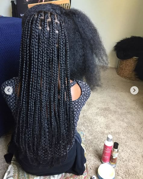 Black Woman Long Natural Hair, Long Black Hair Braid, Braid Maintenance Black Women, Black Hair Braider Aesthetic, Braid Natural Hair, Long 4c Hair Aesthetic, Long Healthy Hair Aesthetic Black, Hair Shrinkage, Protective Hairstyles For Natural Hair