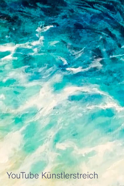 Ocean Sky, Sea Water, Water Painting, Youtube Tutorials, Ukulele, Landscape Art, Abstract Art, Paint, With Friends