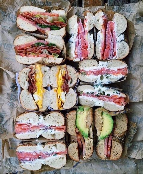 Bagel Aesthetics, Bagel Fillings, Best Bagels In Nyc, Bagel Ideas, Bagel Brunch, Bagels Nyc, Bagel Store, Nyc Girls Trip, Bagel Cafe