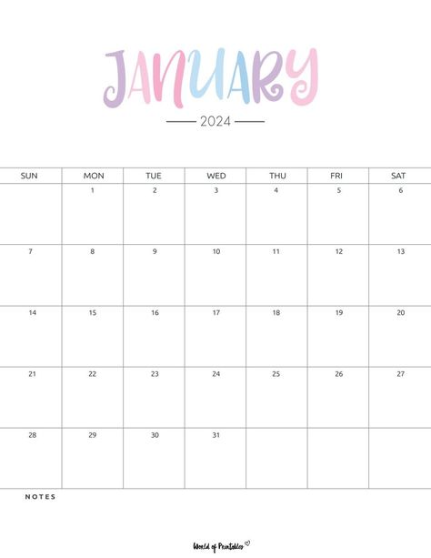 #January_2024_Calendar_Printable #January_Calendar_2024 #Bullet_Journal_Calendar_Printable #2024_Calendar_Printable_Free January 2024 Calendar Printable, 2024 Calendar Printable Free, January 2024 Calendar, Inspirational Quotes Calendar, World Of Printables, Free Printable Calendars, Notion Inspo, Framed Calendar, Free Printable Calendar Templates