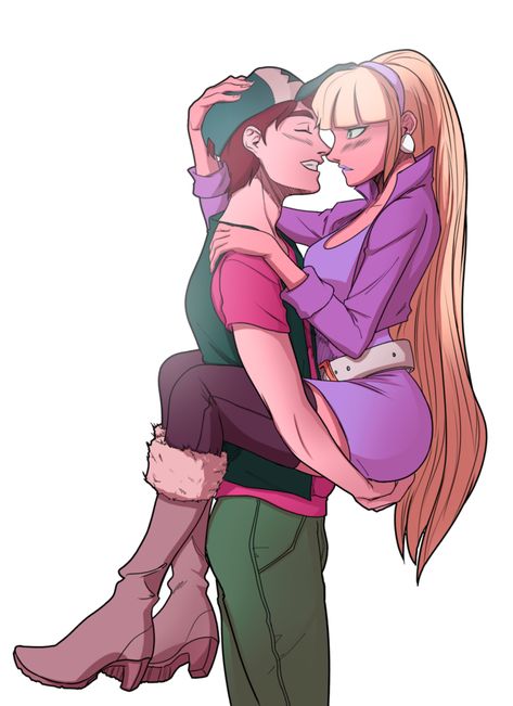 Reverse Falls Dipcifica, Dipper And Pacifica, Gravity Falls Journal, Reverse Gravity Falls, Gravity Falls Dipper, Cartoon Ships, Desenhos Gravity Falls, Gravity Falls Fan Art, Gravity Falls Comics