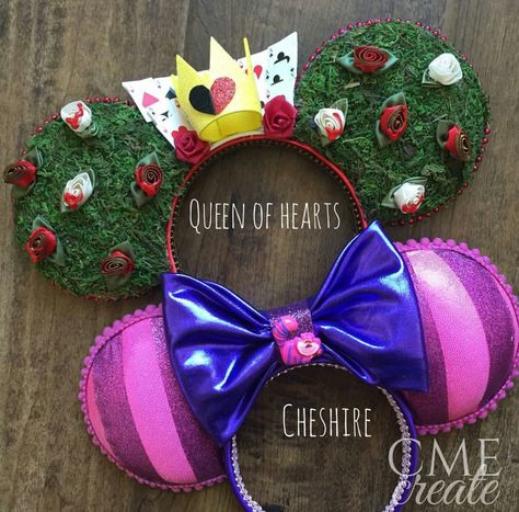 Alice in Wonderland Ears Diy Mickey Mouse Ears, Mini Mouse Ears, Diy Disney Ears, Disneyland Ears, Diy Mickey Ears, Disney Mouse Ears, Disney Minnie Mouse Ears, Disney Headbands, Disney Mickey Ears