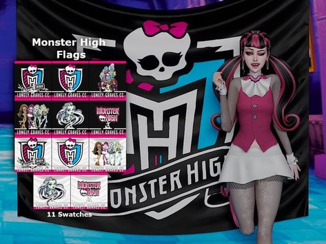 Ts4 Cc Costume, Sims 4 Monster, Monster High House, Monster High School, Sims 4 Tsr, Goth Scene, Sims 4 Expansions, Free Sims, Sims 4 Cc Folder