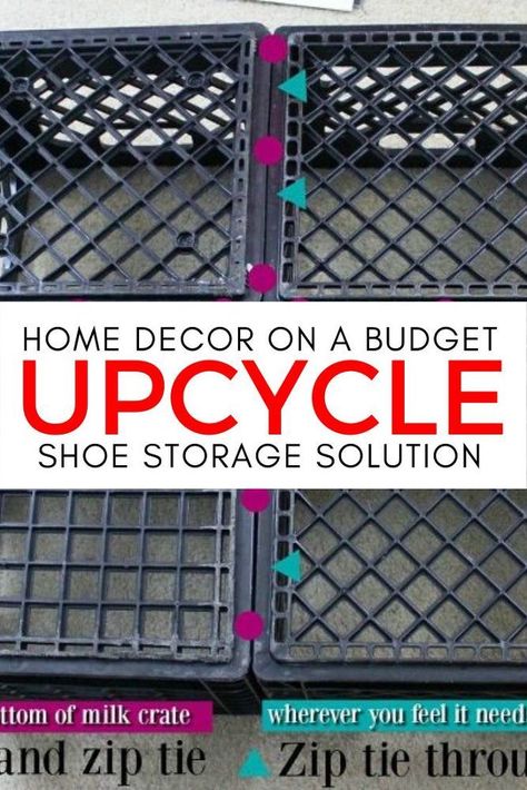 Cheap Shoe Storage, Cheap Shoe Rack, Garage Shoe Storage, Diy Shoe Rack Ideas, Shoe Solutions, Shoe Storage Small Space, Upcycle Storage, Shoe Storage Ideas, Diy Shoe Storage