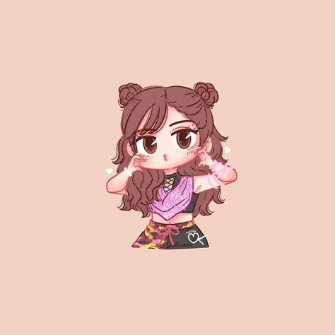 Kpop Chibi Blackpink, Lisa Fanart, Pink Wallpaper Girly, Iphone Wallpaper Sky, Blackpink Poster, Pink Posters, Friend Anime, Cute Doodles Drawings