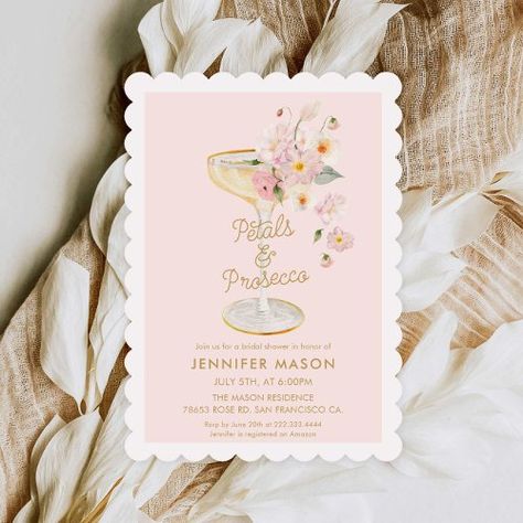 $2.18 | Petals and Prosecco Garden Bridal - wedding shower, bridal shower invitation, pink and gold, wedding shower invitation, modern minimalistic, petals and prosecco, bridal brunch invitation, blush florals, bubbly bridal shower, summer spring Petals And Prosecco Bridal, Petals And Prosecco, Bridal Shower Summer, Invitations Pink, Wedding Shower Invitation, Bridal Brunch Invitations, Pink And Gold Wedding, Bridal Invitations, Bridal Shower Food