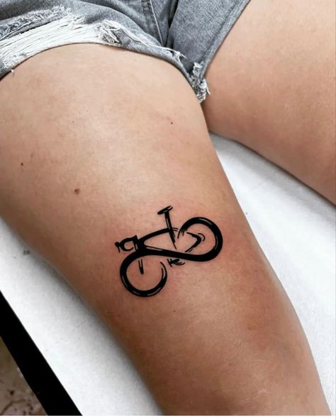 Cycling Tattoo Bicycles, Cycle Tattoo, Tattoos For Siblings, Cycling Tattoo, Matching Tattoos For Siblings, Bike Tattoo, Bike Silhouette, Earth Tattoo, Bicycle Tattoo