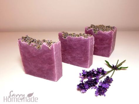 Oh So Fabulous Lavender Soap Recipe Lavender Soap Recipe, Homemade Shampoo Recipes, Goat Milk Soap Recipe, Milk Soap Recipe, Hot Process Soap, Homemade Goat Milk Soap, Diy Soap Bars, Homemade Shampoo, Soap Recipe