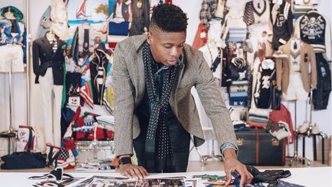 Morehouse Alumn James Jeter Named Creative Director Of Ralph Lauren Uncle Nearest, Polo Bar, Ivy League Schools, Georgia State University, Tech Lifestyle, Cable Cardigan, Young Black, Black People, Black Design