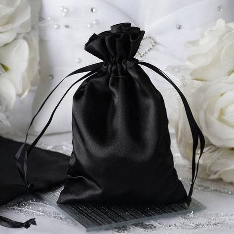 GIFT BOXES | Efavormart Handmade Candy, Handmade Wedding Favours, Satin Noir, Candy Jewelry, Merchandise Bags, Silk Bag, Satin Bags, Wedding Favor Bags, Boutique Interior