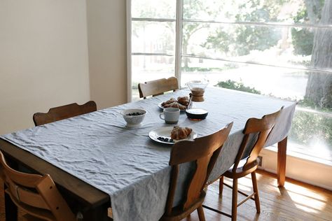 Table Against Window, Ro Birkey, Table Placement, Kitchen Dish Rack, Naperville Illinois, Table Placements, Cup Of Jo, Charming Home, Chicago Suburbs