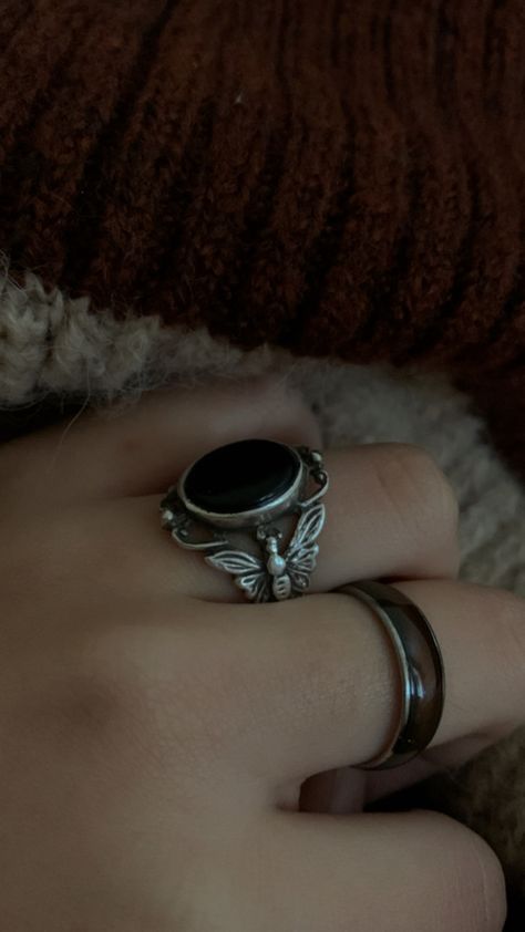 Witch Rings Aesthetic, Dark Feminine Rings, Rings Aesthetic Queer, Whimsigoth Rings, Whimsigoth Jewelry, Rings Aesthetic, Earthy Jewelry, Funky Jewelry, Cute Rings