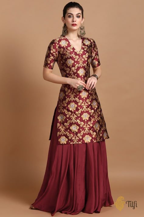 Winter Trends 2023, Sharara Designs, Unconventional Wedding Dress, Designer Kurti Patterns, Salwar Kamiz, Unconventional Wedding, Indian Dresses Traditional, Indian Gowns Dresses, Kurti Designs Party Wear