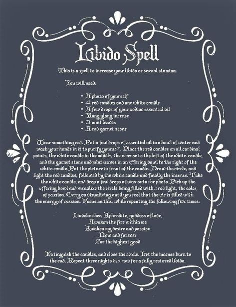 Spell For Libido, Libido Spell, Easy Love Spells, Wiccan Symbols, Modern Witch, Perfect For Me, Red Candles, Witchy Woman, Garnet Stone