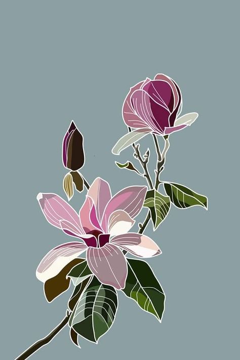 Flower Art Drawing, Floral Drawing, Sketch Painting, Flower Art Painting, Arte Floral, Silk Painting, Art Watercolor, Painting Patterns, Fabric Painting