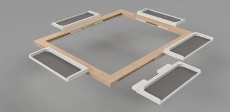 Diy Game Table, Diy Gaming Table, Ikea Desk Top, Gaming Table Diy, Dnd Table, Coffee Table Games, Rpg Table, Board Game Room, Board Games Diy