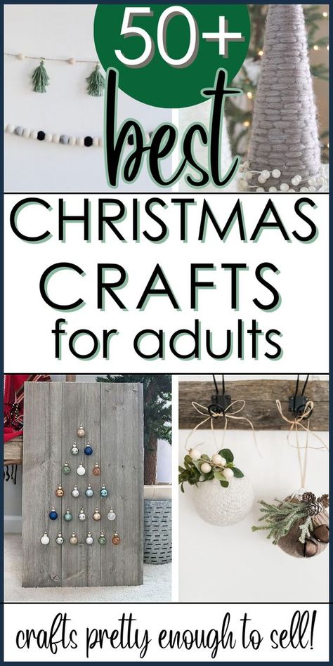 Christmas Crafts Diy Projects, Diy Christmas Gifts For Family, Christmas Crafts To Sell, Christmas Crafts For Adults, Handmade Christmas Crafts, Christmas Tree Decorations Diy, Christmas Crafts To Make, Crafts For Adults, Christmas Projects Diy