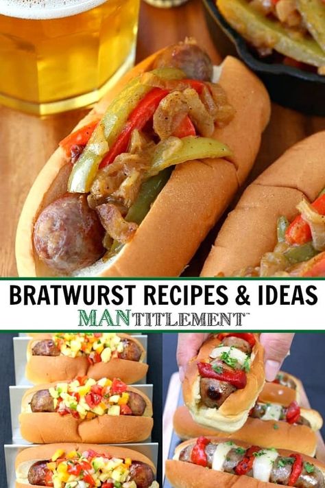 Bratwurst Recipes & Ideas - Mantitlement Easy Summer Grilling Recipes, Grilled Bratwurst, Slow Beef Stew, Brats Recipes, Haddock Recipes, Bratwurst Recipes, Wellington Recipe, Slow Cooker Italian Beef, Beef Wellington Recipe