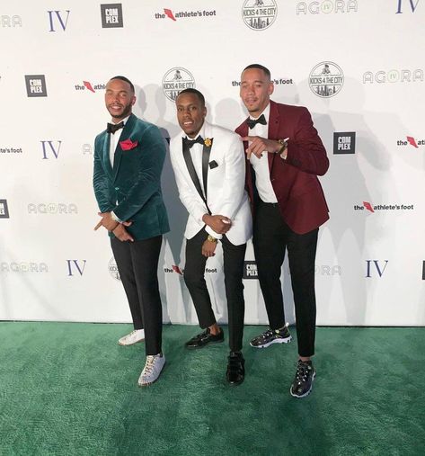 Sneaker Gala, Sneaker Ball, Gala Outfit, South Shore, Black Men, Red Carpet, Carpet, Sneakers, Red