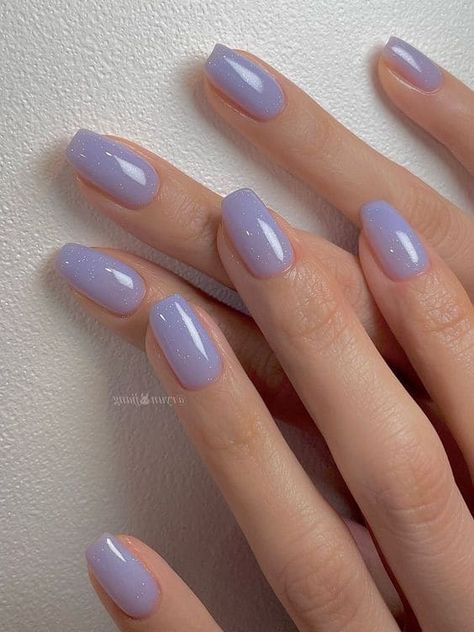 Korean shimmery muted purple nails Fall Mauve Nails, Mauve Nail Polish, Sns Nails Designs, Shellac Nail Colors, Mauve Nails, Opi Nail Colors, Muted Purple, Korean Nail Art, Elegant Nail