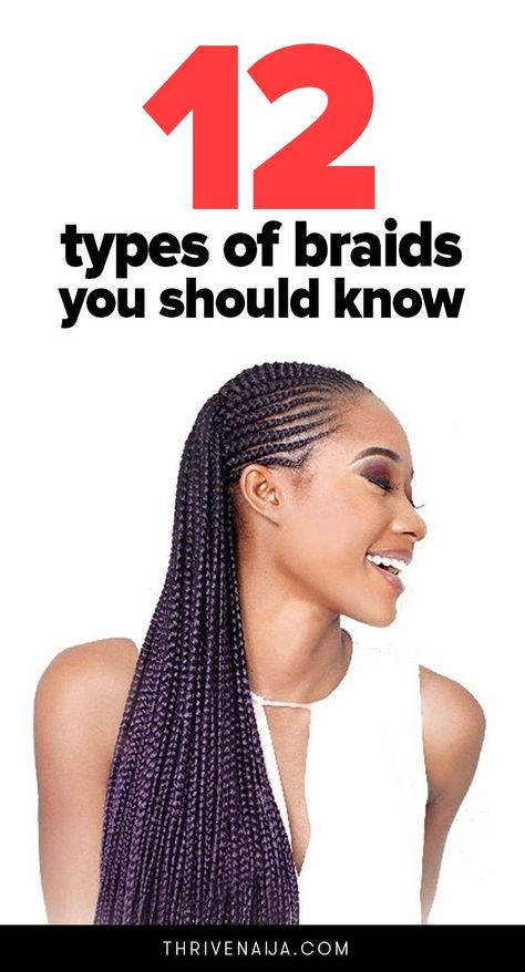 Types Of Protective Braids, Different Types Of Cornrows, Types Of Protective Hairstyles, Types Of Cornrows, Types Of Braids For Black Women, Single Braids For Black Women, All Types Of Braids, Cornrows And Box Braids, Types Of Hair Braids